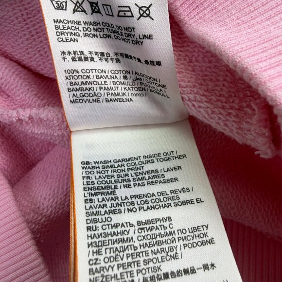 Superdry Women’s Pink Cotton Hoodie Logo Pullover Sweater Size 6 - Picture 9 of 11